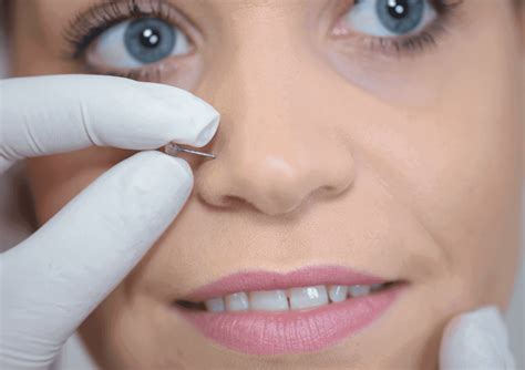 how to remove nose stud with flat back